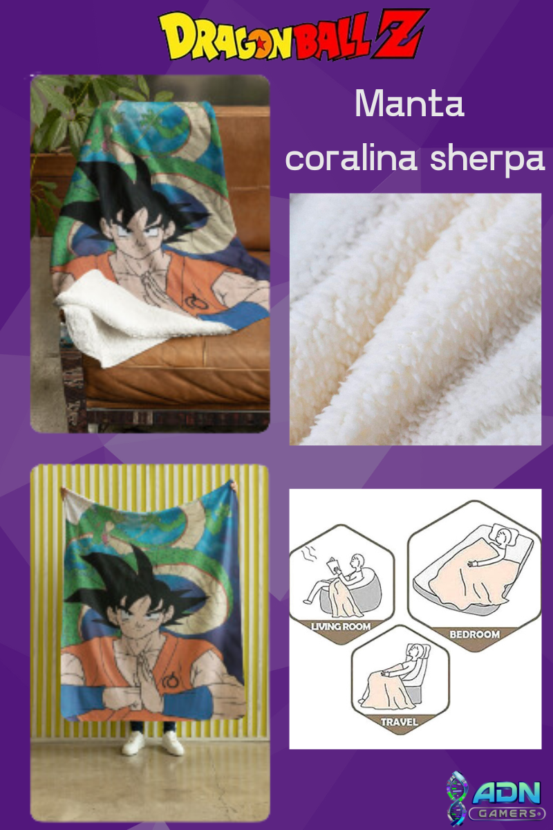 Dragon Ball Z Manta coralina sherpa