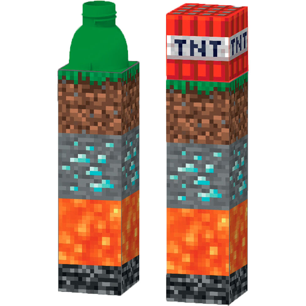 MINECRAFT TNT Botella Plástica