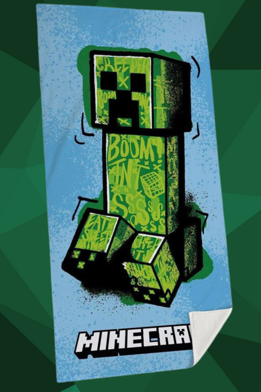 MINECRAFT Creeper Toalla de algodón