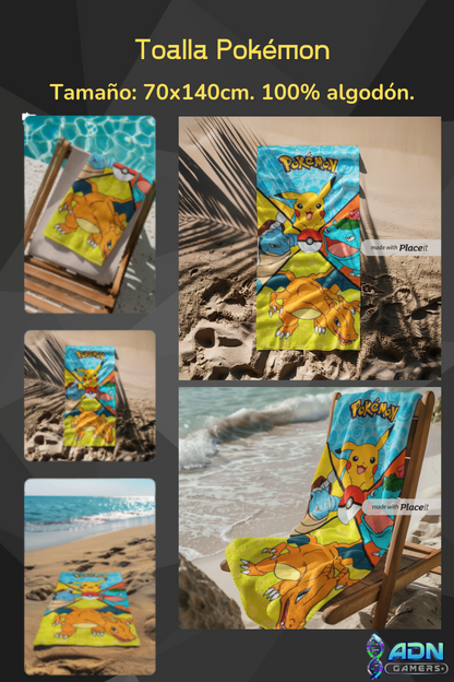 Pokémon Toalla de algodón